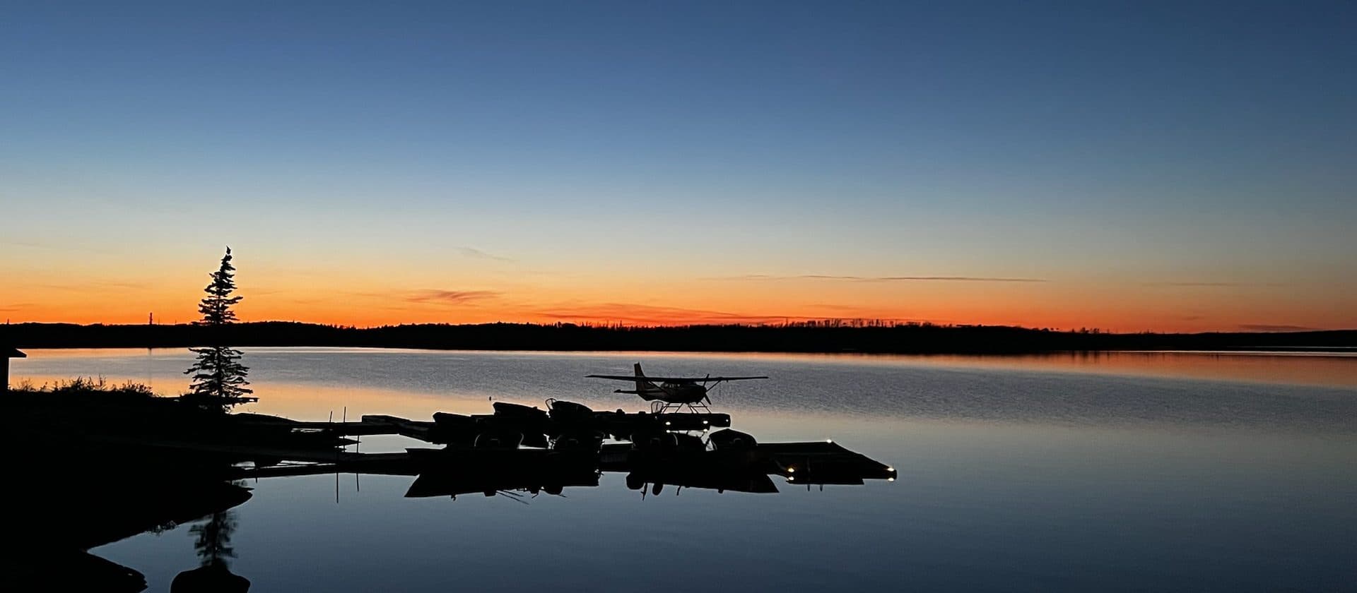 Aerial view of Noname Lake outpost lake
